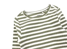 Name It deep lichen green stribet top